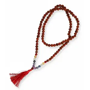 Mala 108 grani di Rudraksha 7 Chakra