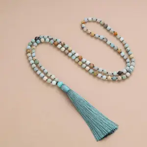 Mala 108 grani in Amazzonite