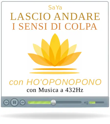 audio mp3 lascio andare i sensi colpa con Ho'oponopono